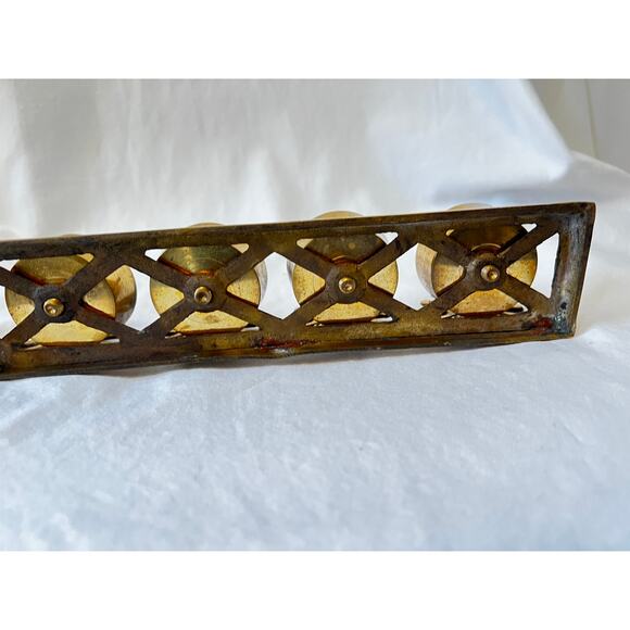 Vintage brass pine tree Christmas tree votive candle holder Holiday decor - Picture 5 of 8